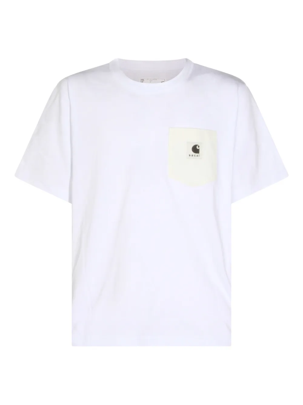 

Хлопковая футболка X Sacai Carhartt Wip, белый
