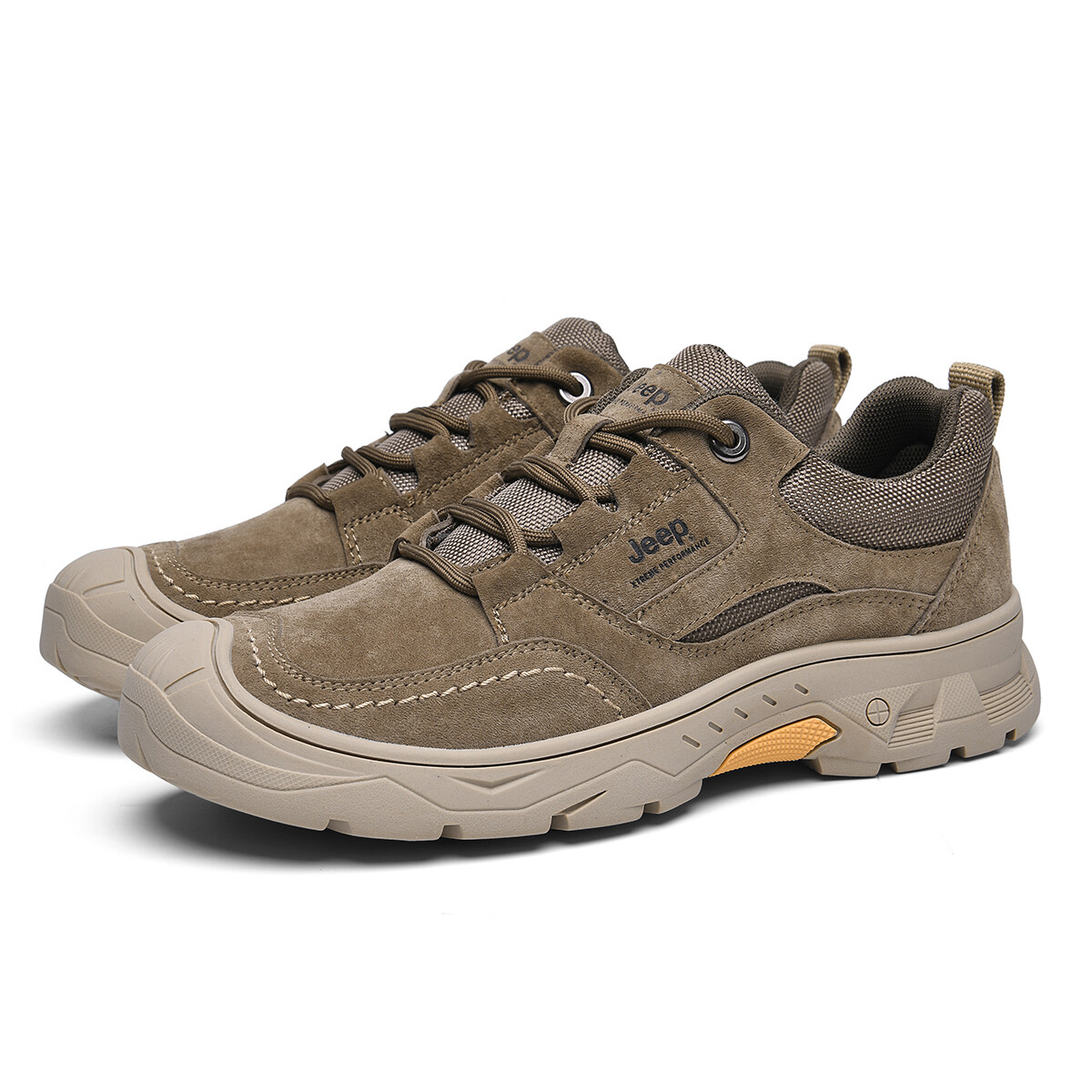 Кроссовки Jeep Casual Shoes Men Low-Top Khaki, хаки — фото 3