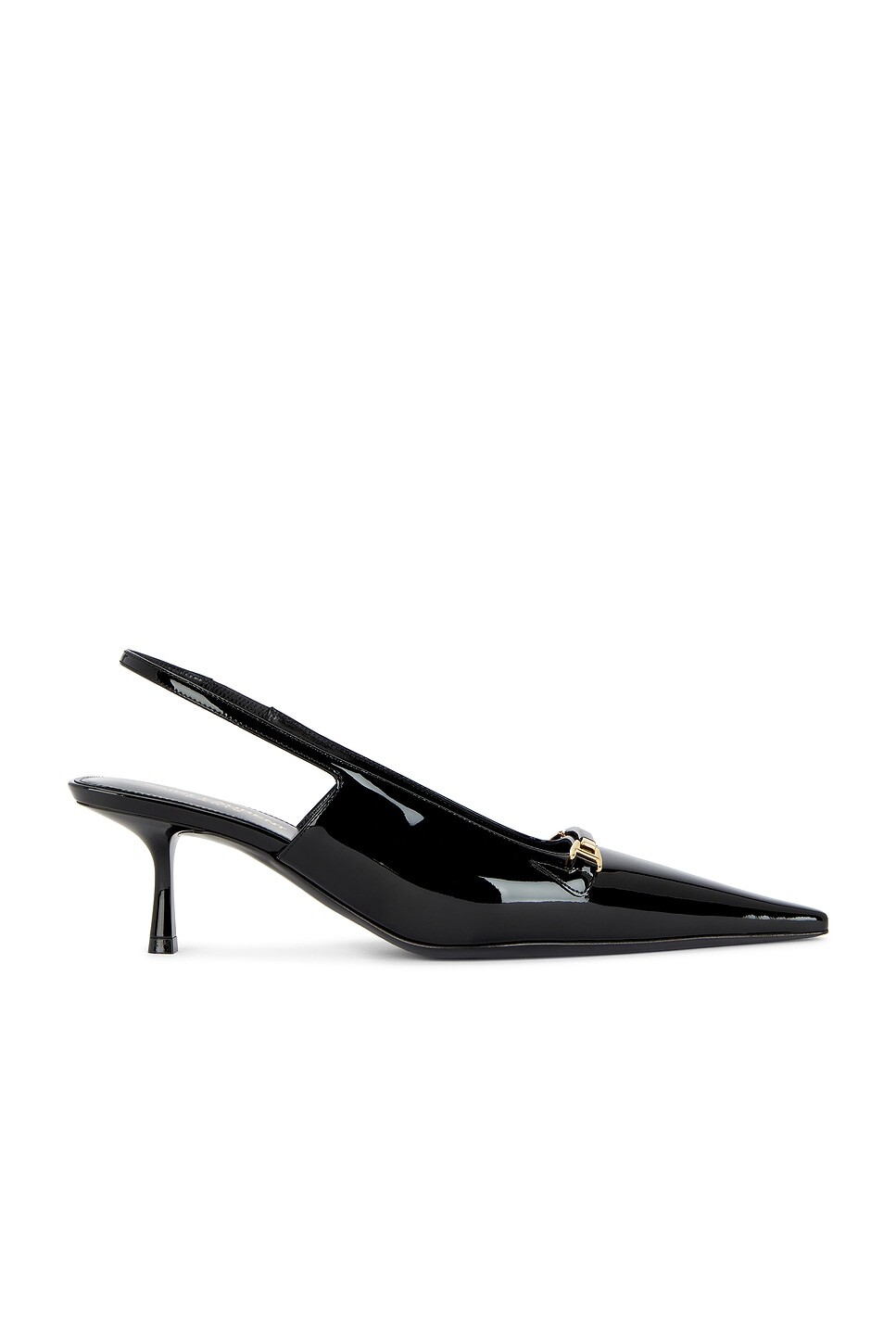 Туфли Carine с ремешком на пятке Saint Laurent, цвет Nero