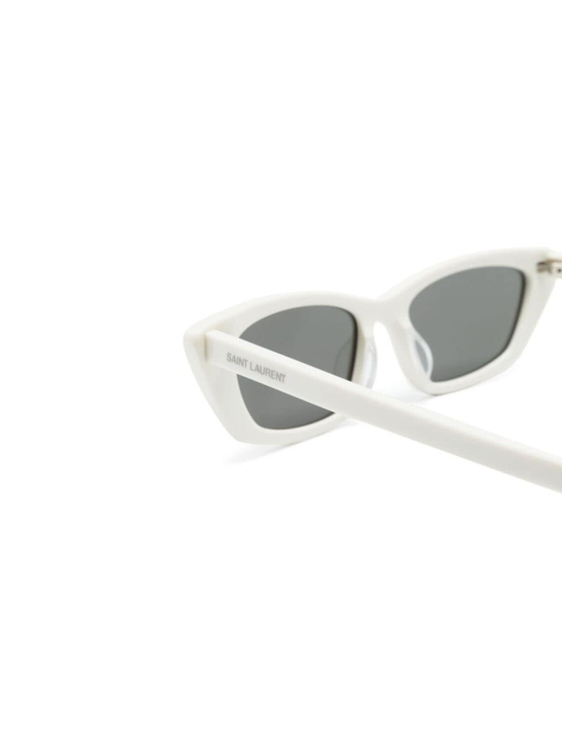 Saint Laurent Eyewear солнцезащитные очки в оправе 'кошачий глаз', белый — фото 3