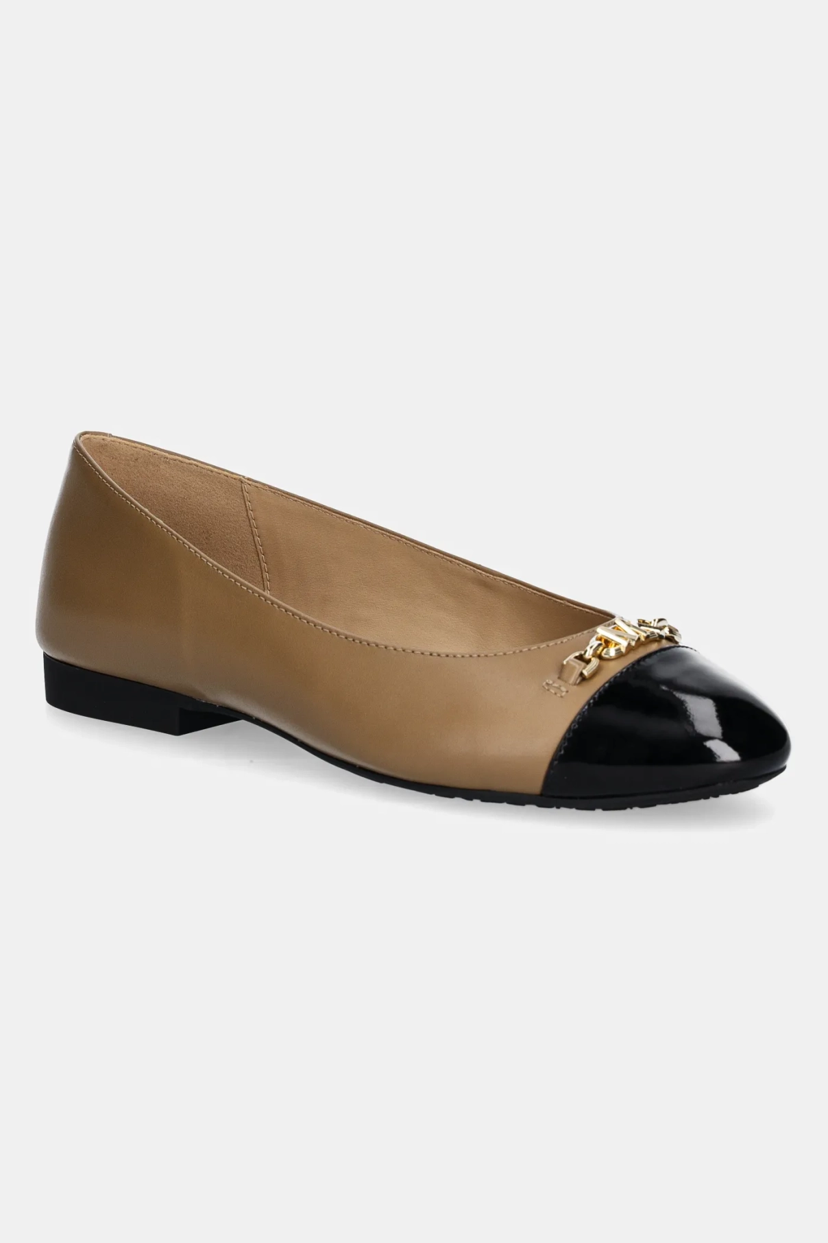 Кожаные балетки Rebecca MICHAEL Michael Kors, бежевый