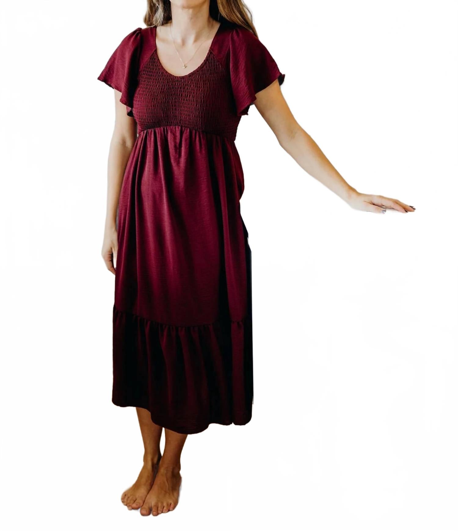 

Платье Кендалл в цвете «Инжир» Mikarose, fig