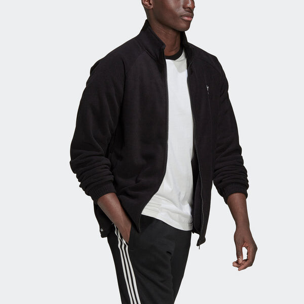 Куртка оригиналы adicolor классика трилистник тедди флисовая куртка Adidas, черный — фото 4
