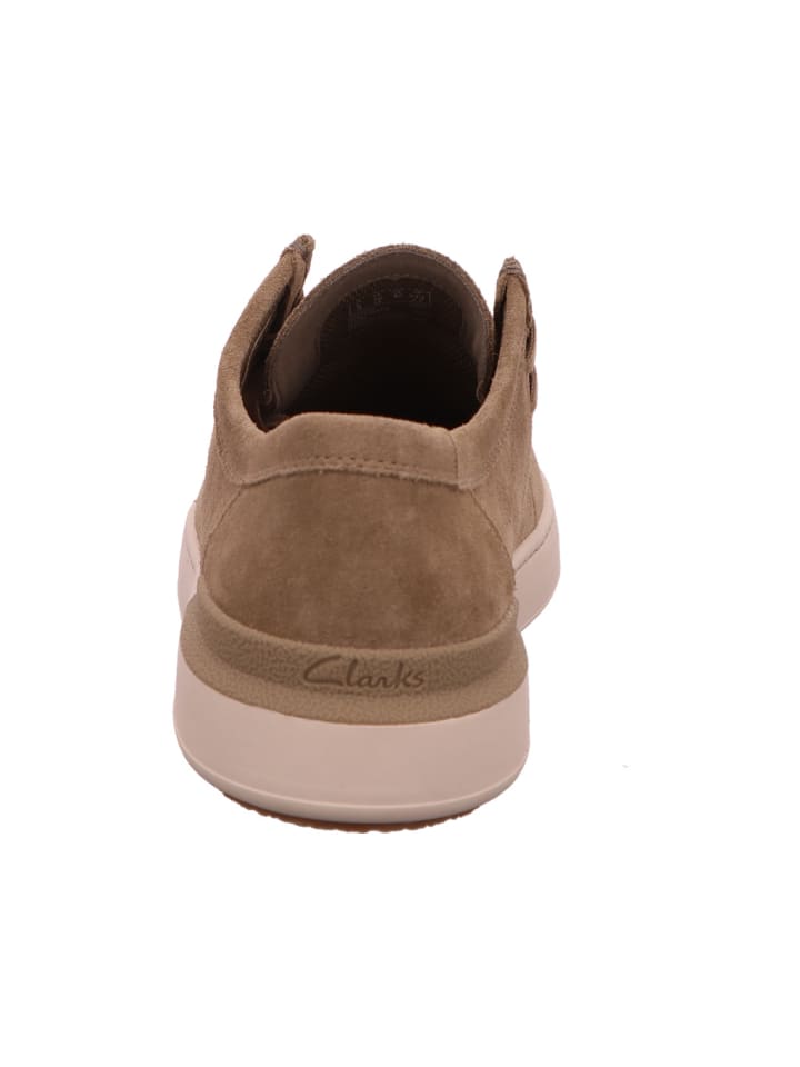 Clarks Спортивные кроссовки на шнуровке бежевого цвета — фото 3