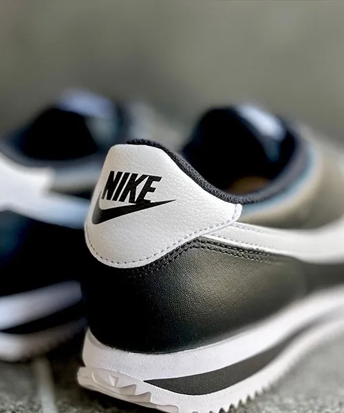 Мужские кроссовки классические CORTEZ NIKE чёрно-белые — фото 4