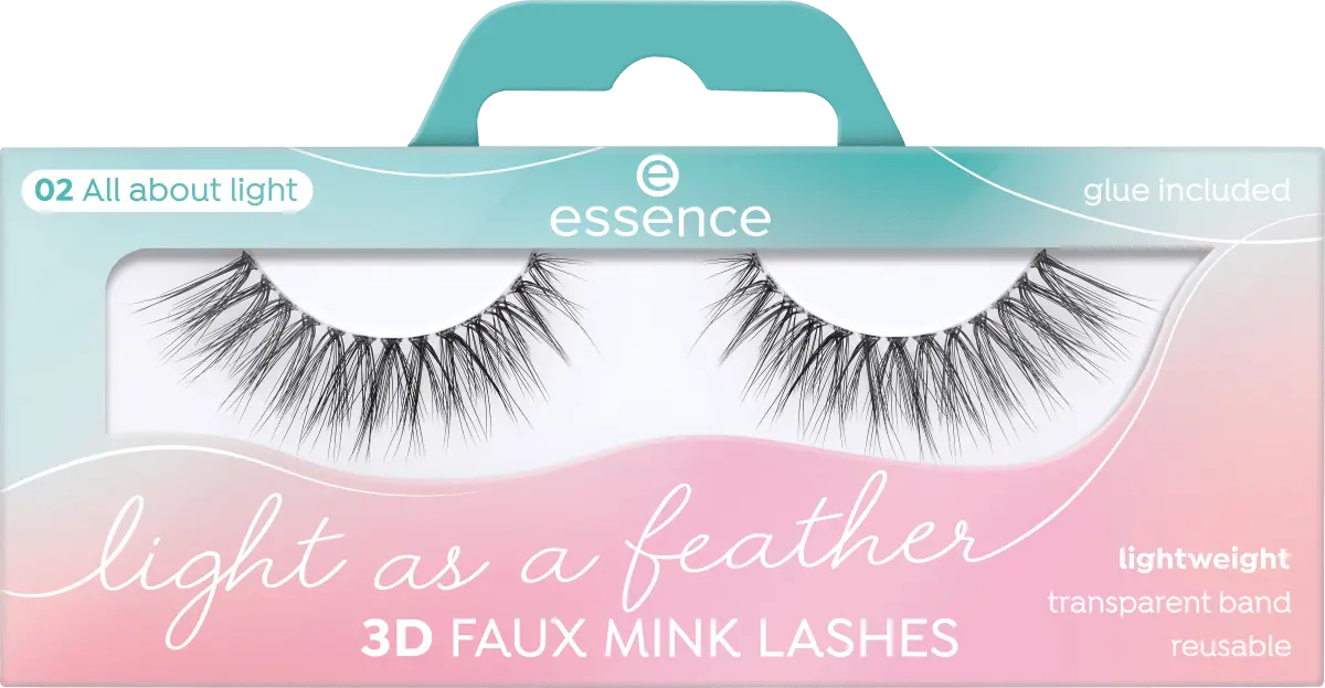 

Искусственные ресницы Light As A Feather 3D Faux Mink Lashes 02 All About Light (1 пара) 2 шт. essence