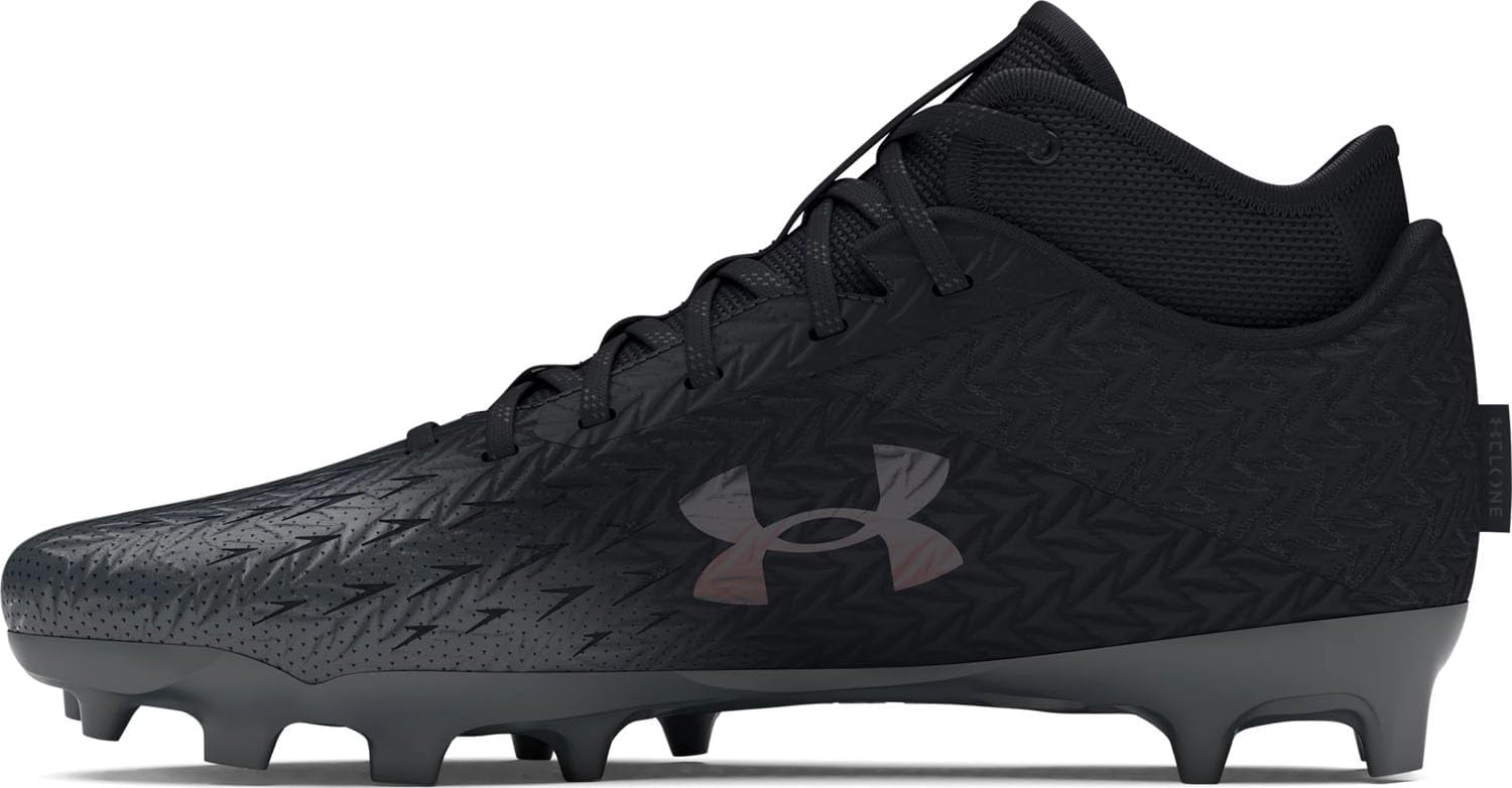 

Under Armour мужские футбольные бутсы Spotlight Clone 4.0 Mc, Black/Metallic Gunmetal/Metallic Gunmetal