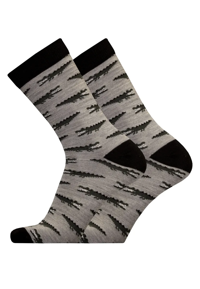 

Носки UphillSport "CROCODILE, 2 шт." (2 пары), дышащие, серый