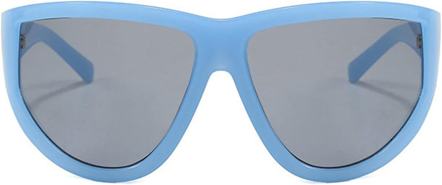 

Солнцезащитные очки Helena Oversized One Piece для женщин и мужчин, модные панк-винтажные солнцезащитные очки в большой оправе, маска для глаз, защита от ультрафиолета UV400, C3