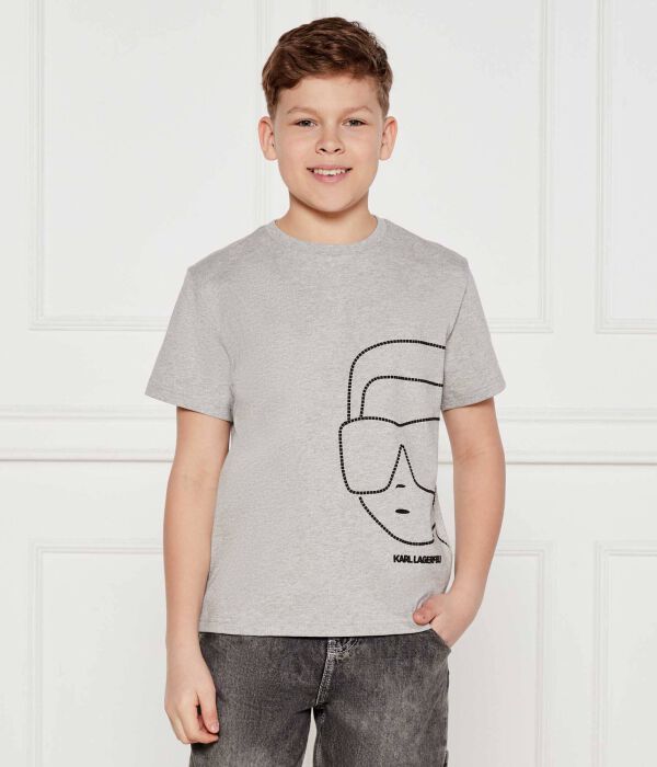 

Футболки Regular fit Karl Lagerfeld Kids, серый