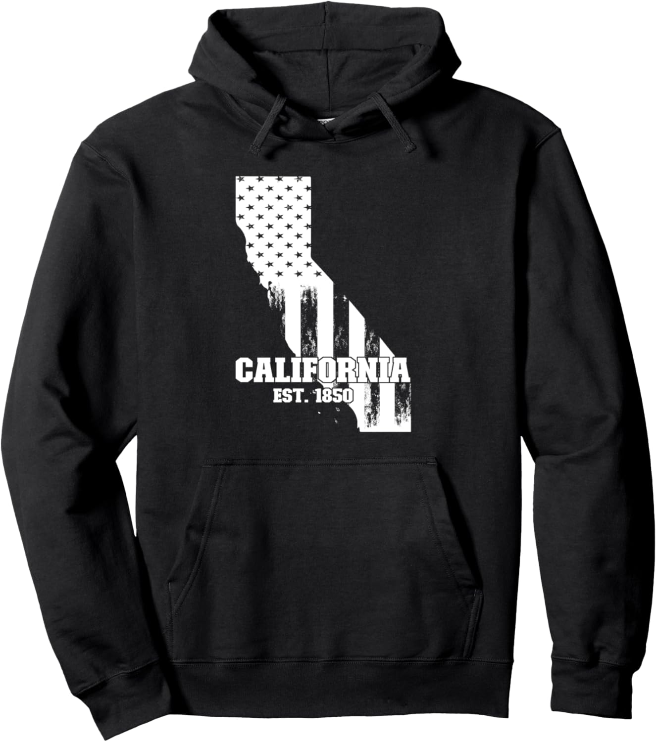 

Толстовка State Souvenir, Калифорния, 1850 год State Of Usa & Surfing Gifts, черный