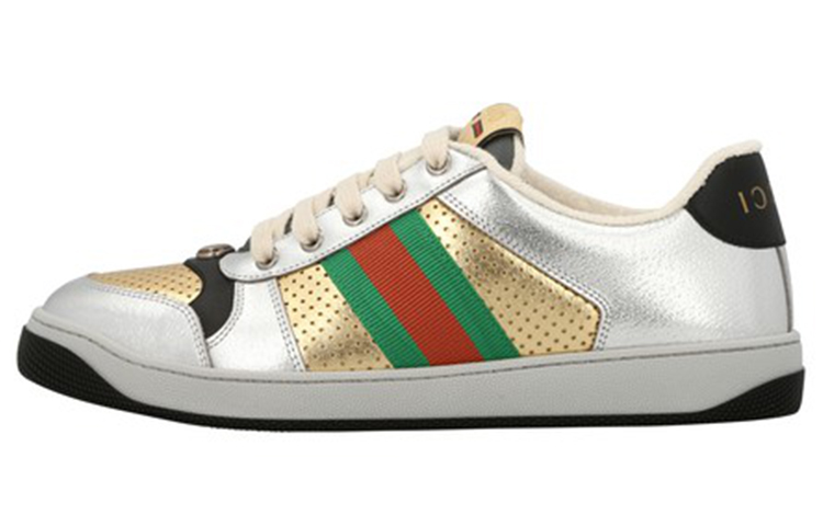 Кроссовки GUCCI Women's Screener 'Silver Gold'