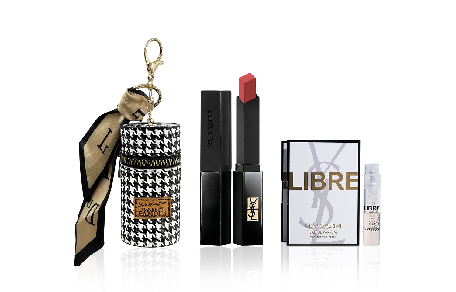 

Набор образцов помады с футляром для помады в виде парфюма SAINT LAURENT