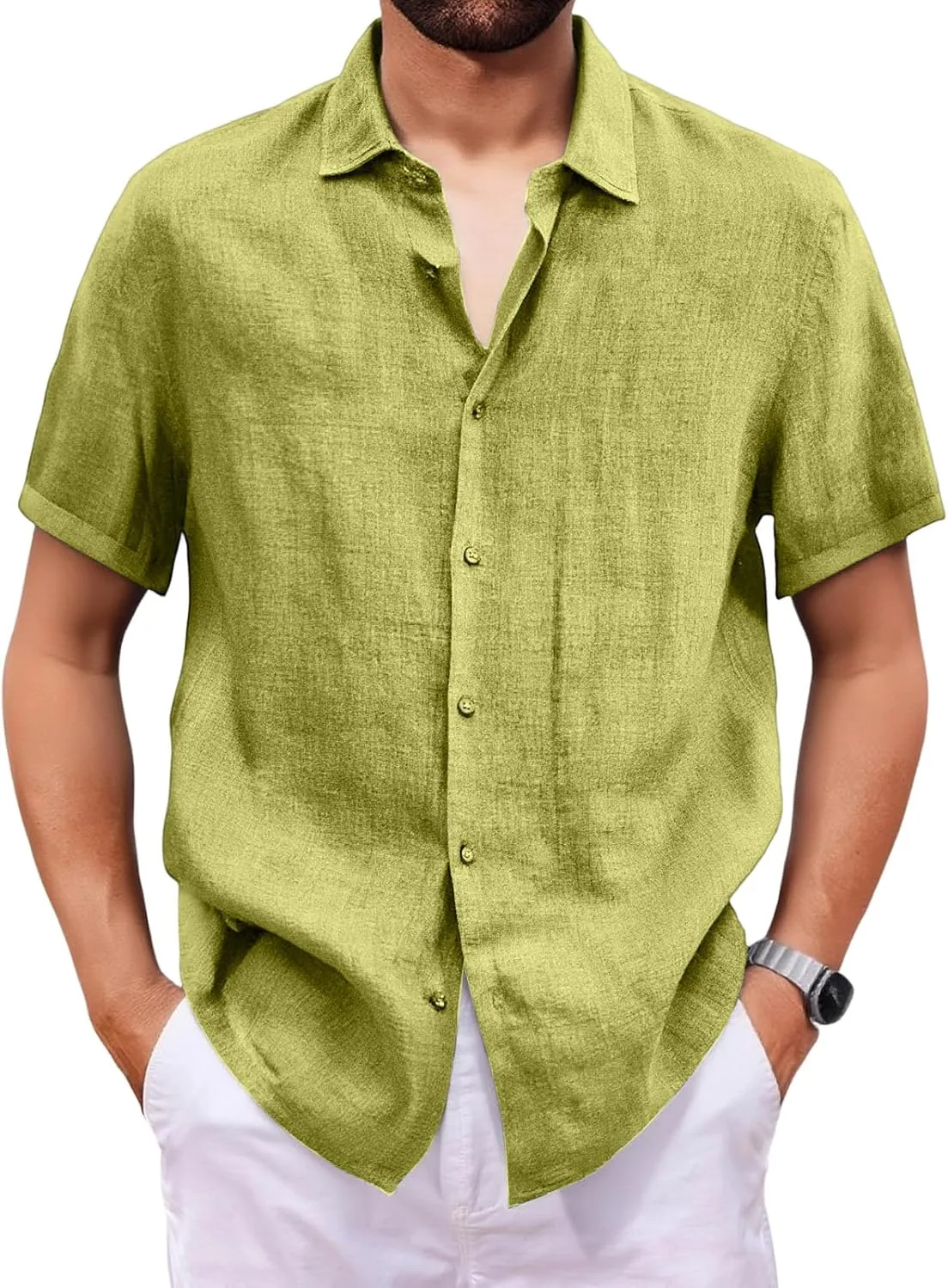 

Мужская модная рубашка на пуговицах, короткий рукав, ретро HYYGOCCTV