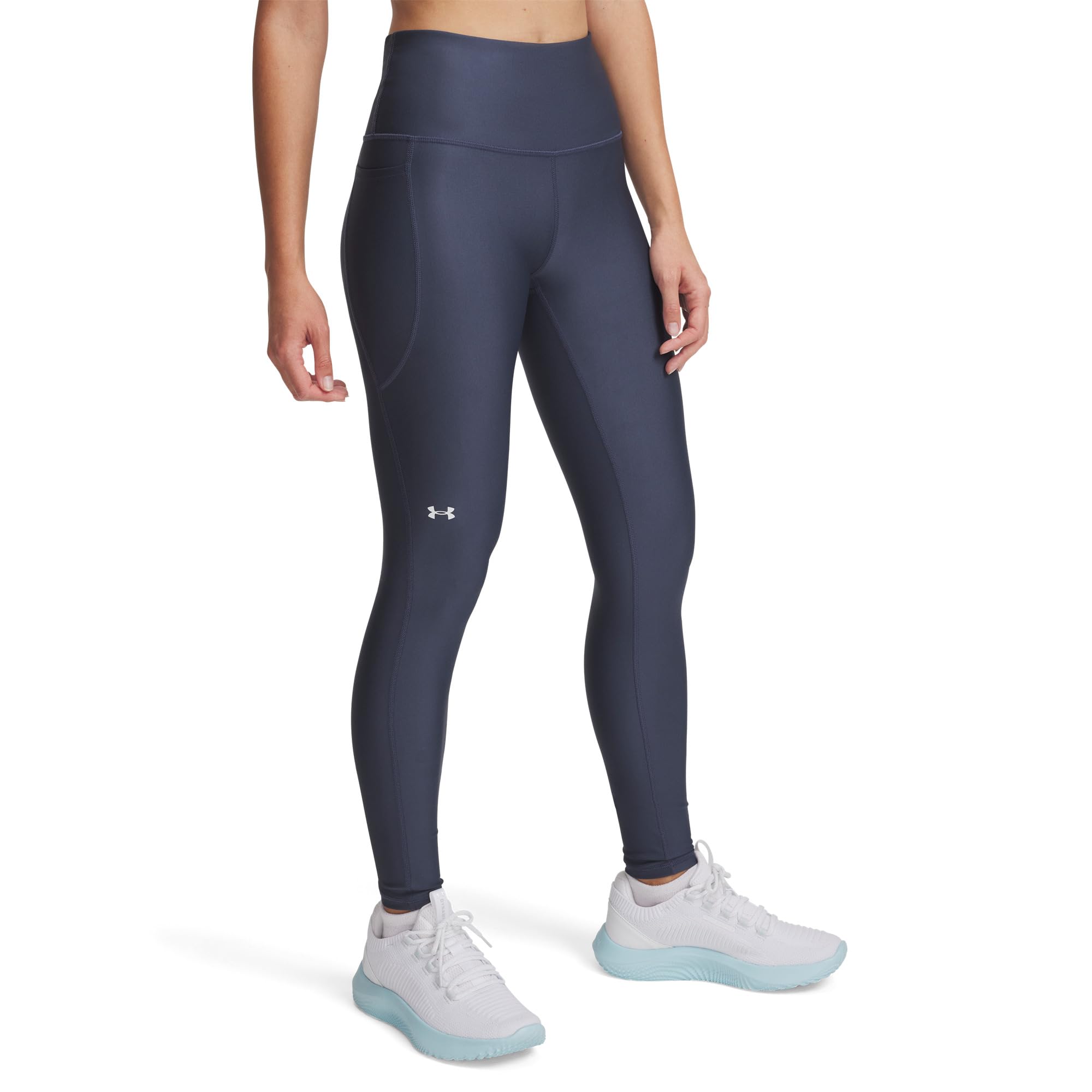 

Брюки Under Armour Armour Hi-Rise Leggings, цвет Downpour Gray/White