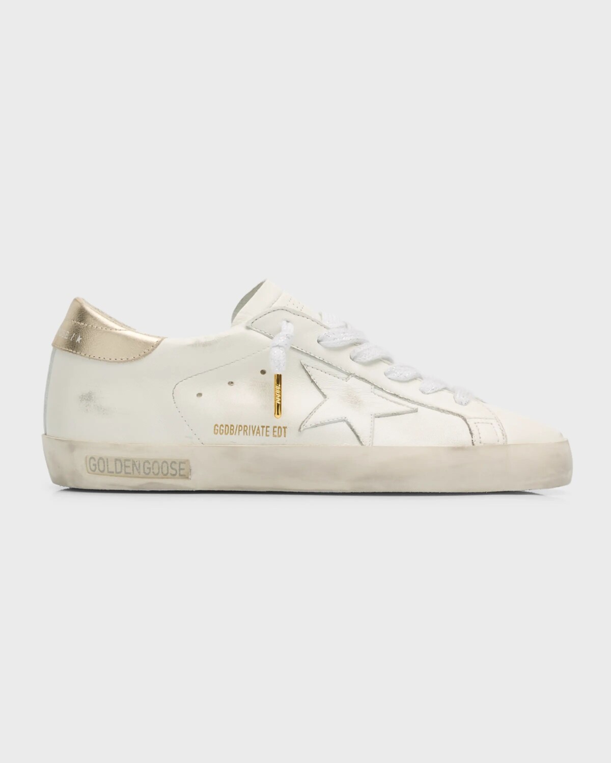 Кроссовки Superstar Golden Goose, цвет White Platinum