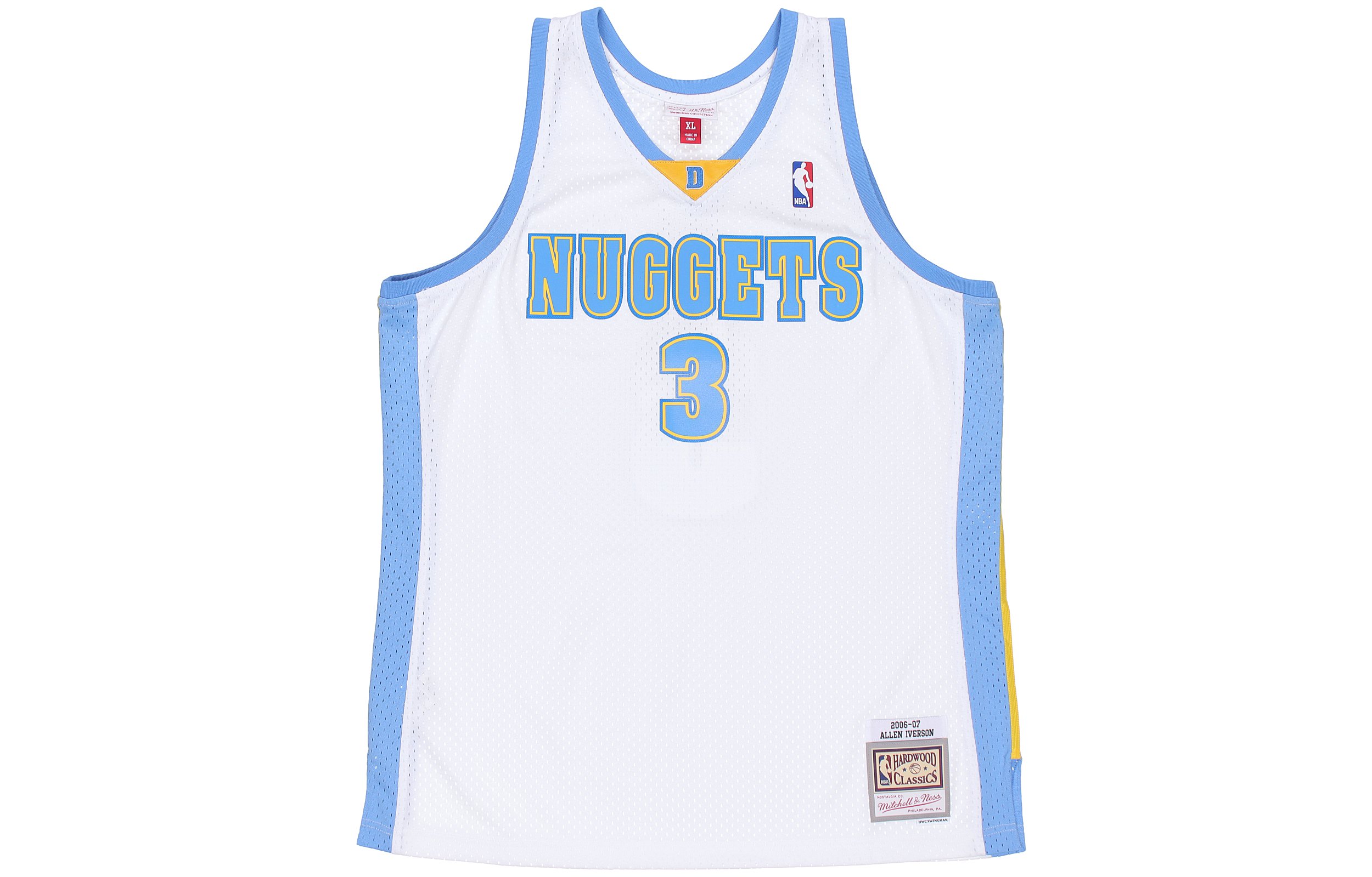 

Баскетбольная майка унисекс белая Mitchell Ness