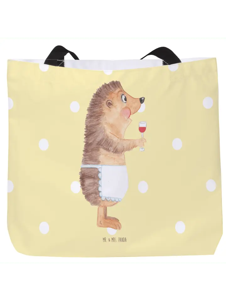

Шоппер Mr. & Mrs. Panda, желтый пастельный