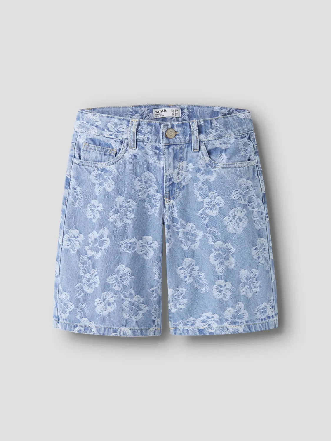 Шорты джинсовые Name it, light blue denim — фото 3