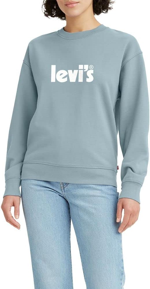

Женская толстовка Levi's Graphic Standard с круглым вырезом, Poster Logo Starlight Blue
