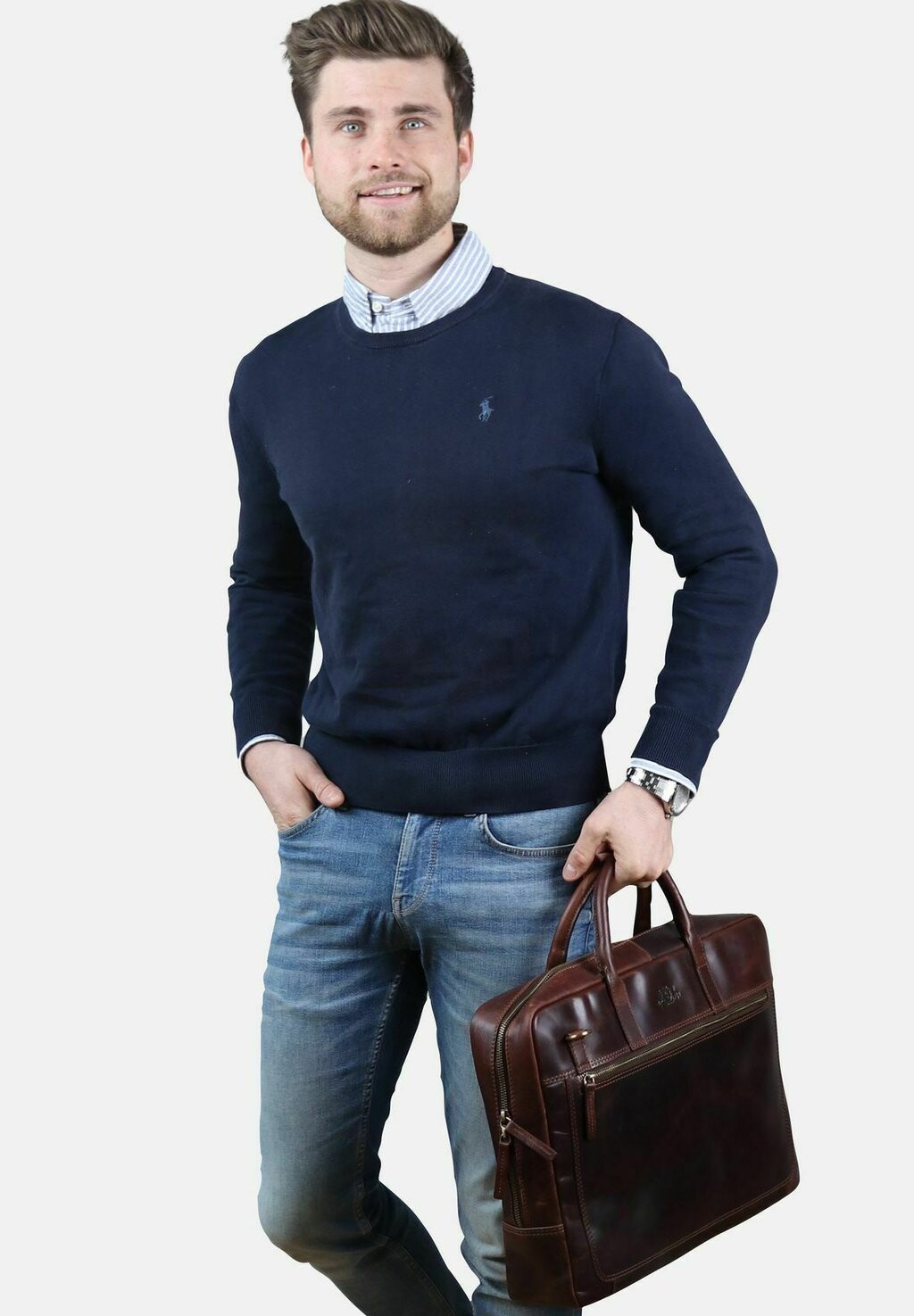 

Сумка для ноутбука DIXON SID & VAIN, цвет braun cognac