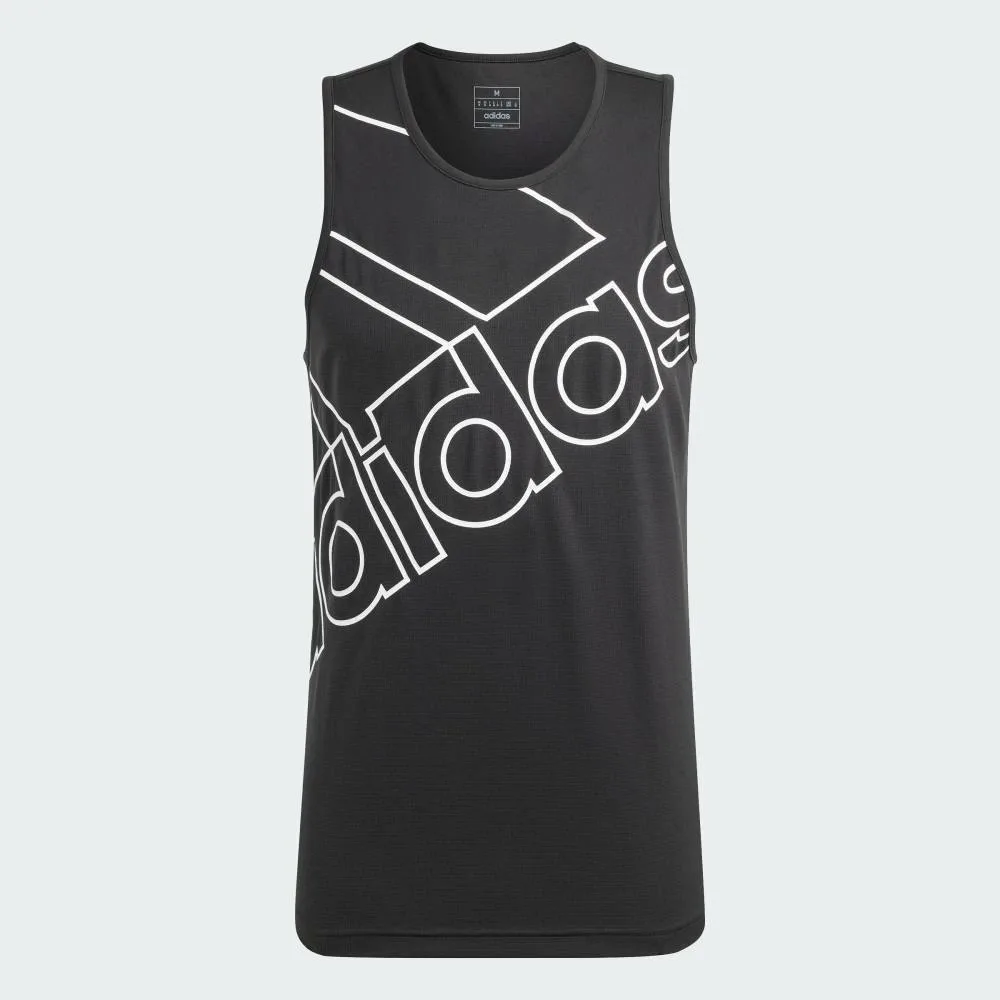 Майка AEROREADY с графическим логотипом для тренировок Adidas, black — фото 2