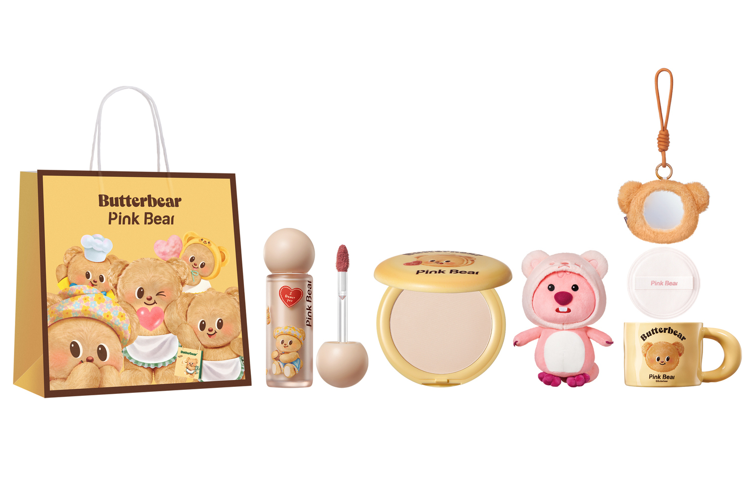 

Набор косметики для женщин Pink Bear, K04+Powder 01 (Doll Set)
