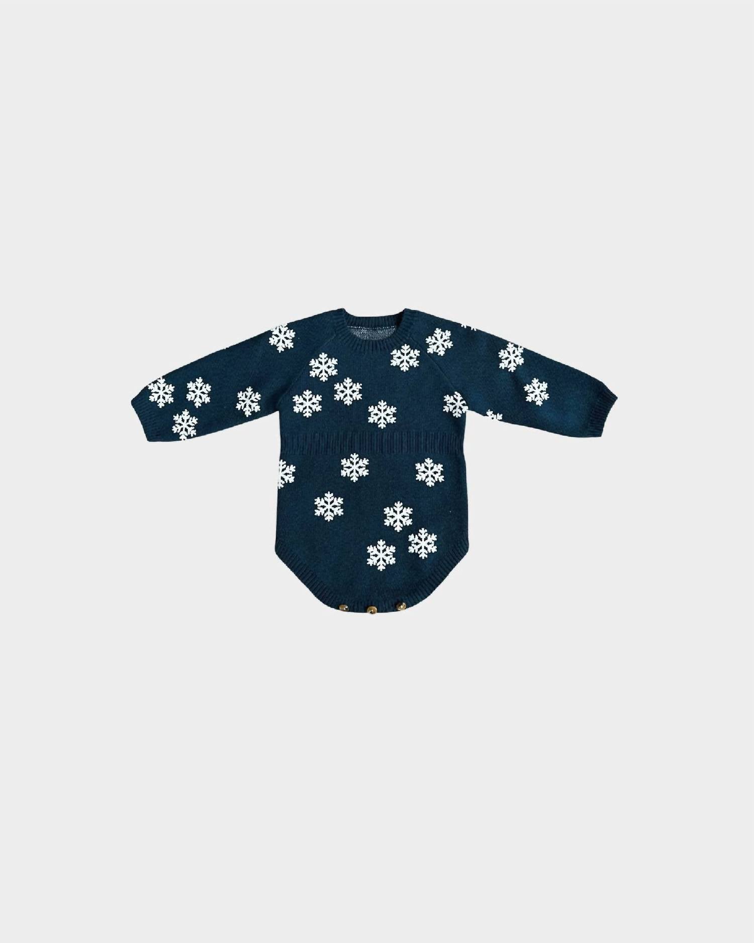 

Универсальный вязаный комбинезон со снежинками Babysprouts, Snowflake