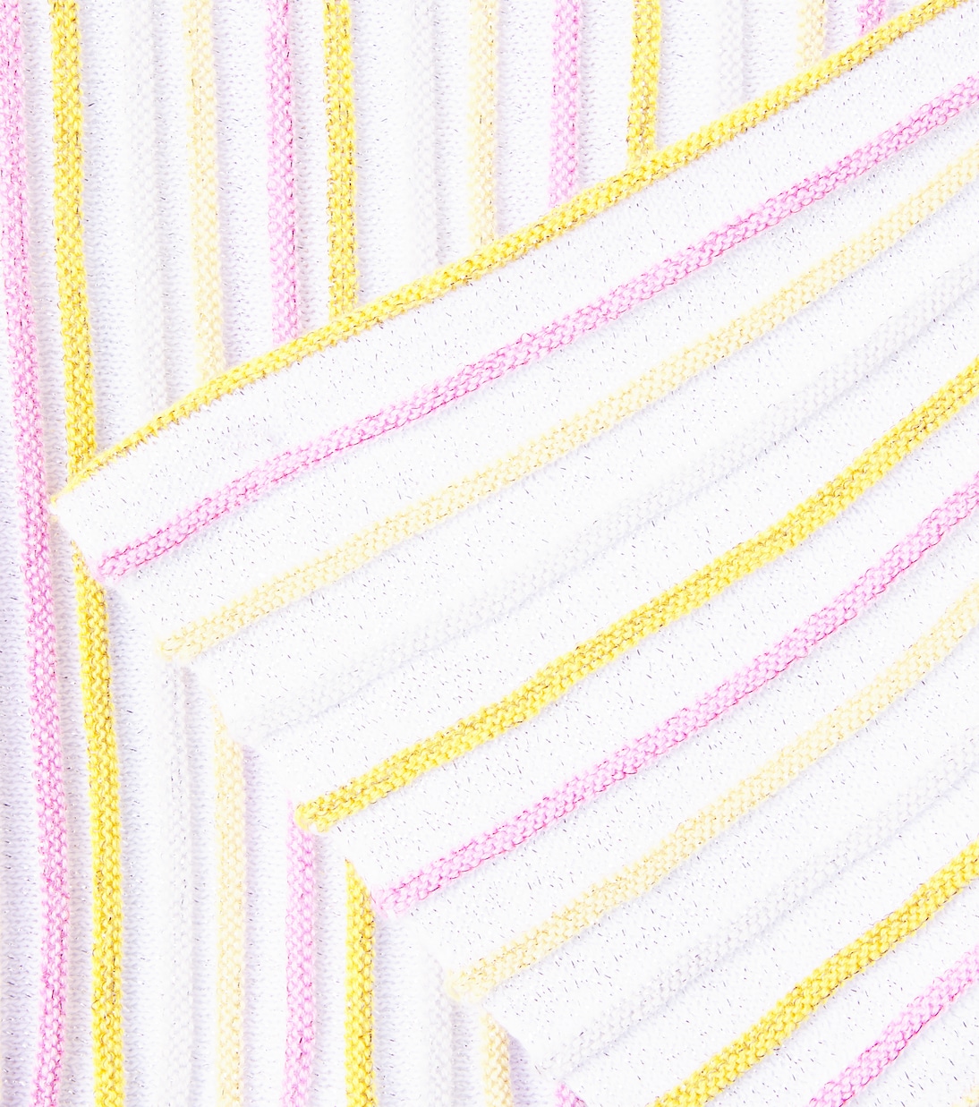 Вязаное платье из хлопковой смеси в полоску Stella McCartney Kids, Colourful — фото 3