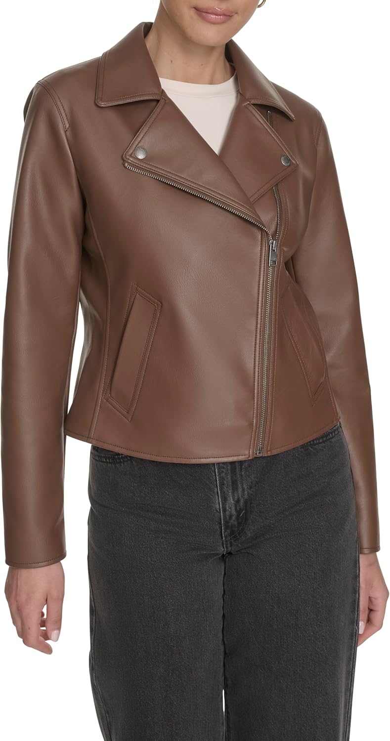 

Женская байкерская куртка Levi's с прорезными карманами, Mocha