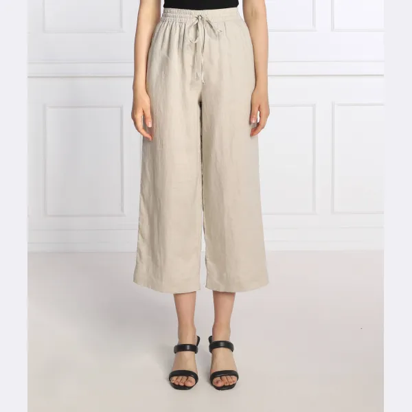 

Льняные брюки расклешенного кроя Dkny, желтый