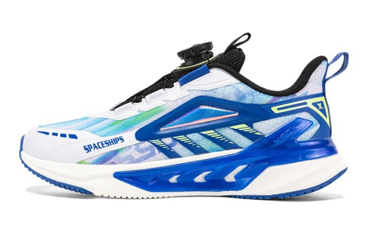 Детские кроссовки GS Low-top Новые белые/синие Lyon Xtep, синий/белый
