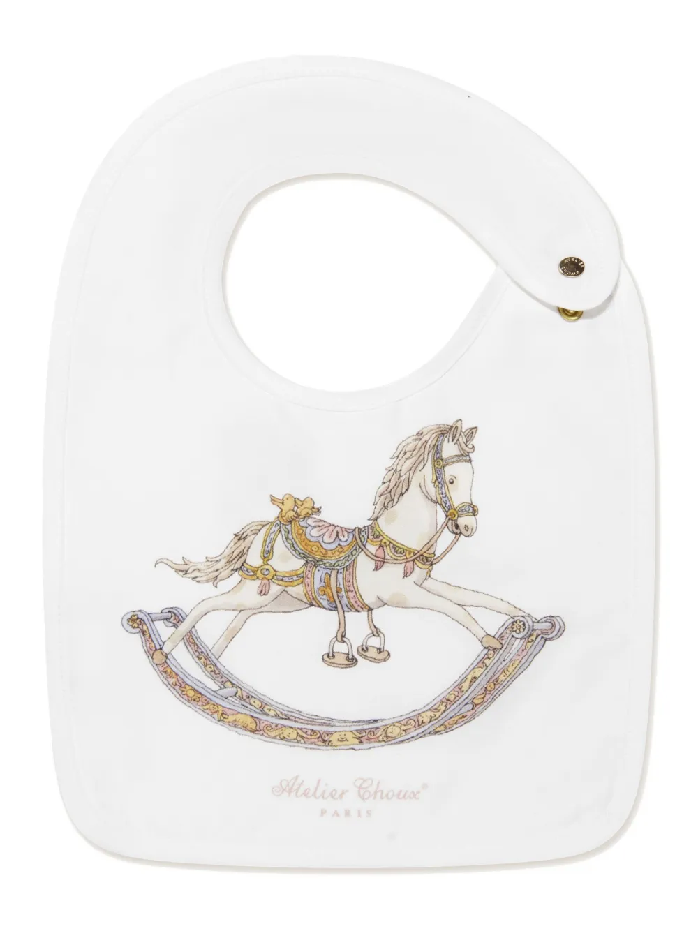 

Нагрудник из органического хлопка с принтом Atelier Choux, белый