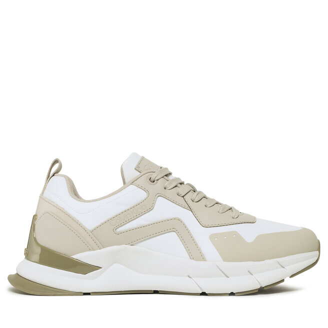 

Кроссовки Calvin Klein Low Top Lace Up Mix HM0HM00867 Feather Gray/White/Aloe 0F5, бежевый/белый