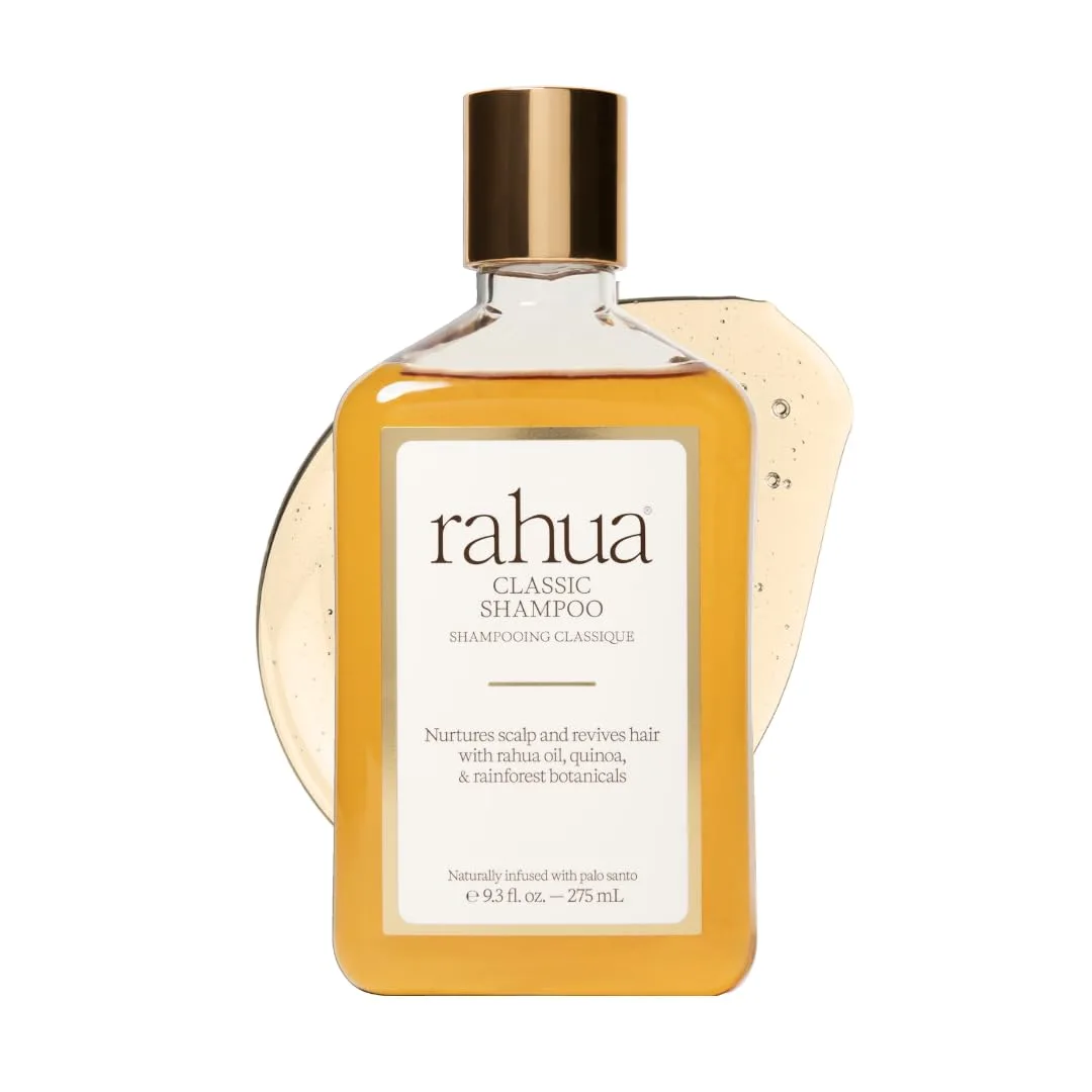 Rahua Classic Shampoo - органический шампунь для женщин и мужчин, восстанавливающий уход для всех типов волос с маслом Rahua, Palo Santo, кокосовым маслом и киноа для очищения и здоровья кожи головы, 275 мл, Brown