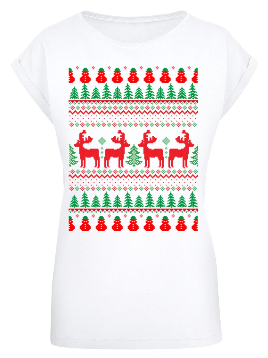 

Рубашка F4NT4STIC Christmas Reindeers, белый