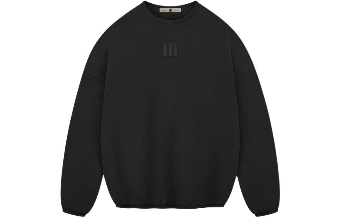 

Замшевая флисовая толстовка с круглым вырезом Adidas X Fear Of God Athletics, черный