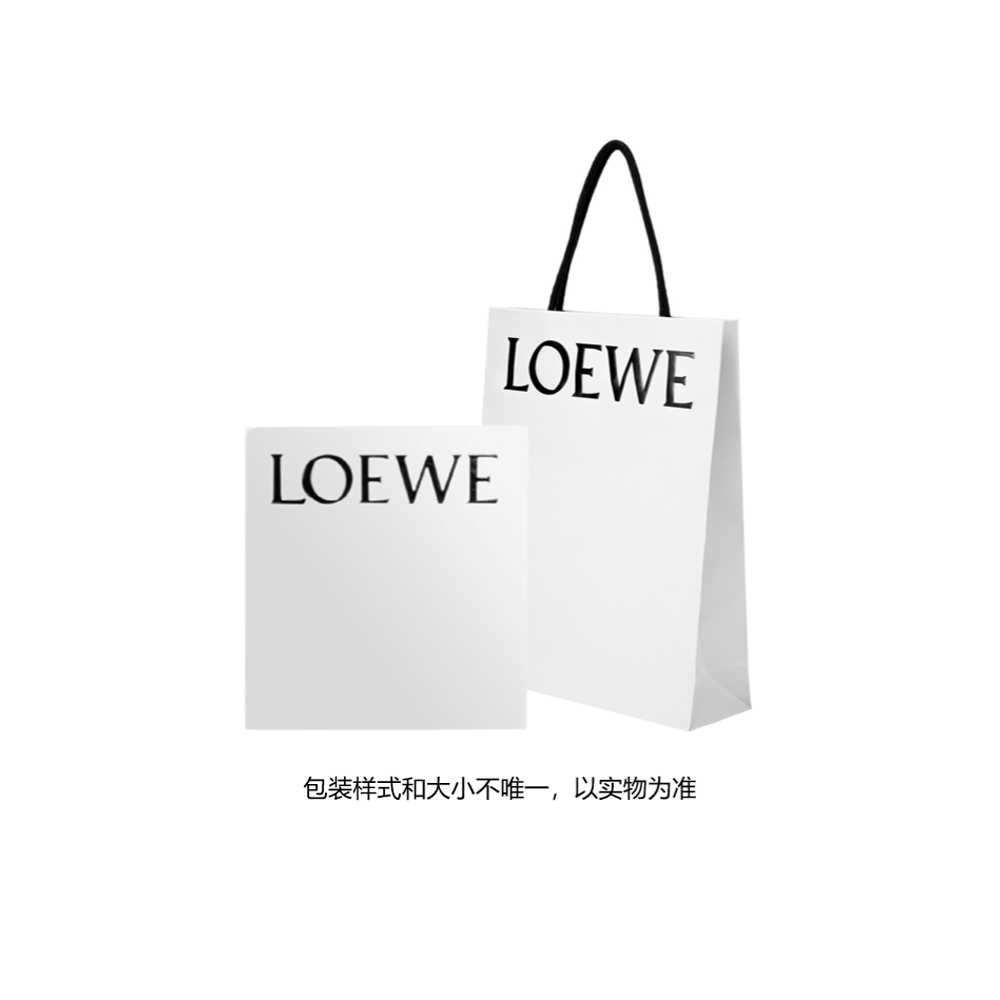 LOEWE Шерстяной вязаный шарф унисекс черный — фото 4