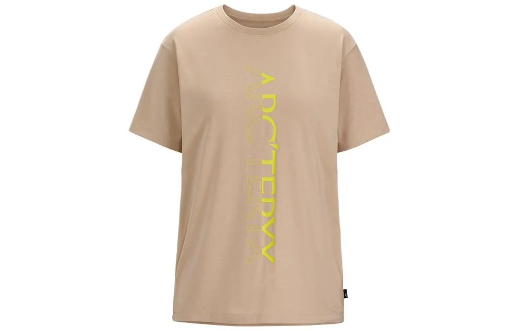 Футболка с коротким рукавом для женщин SS23 Arcteryx, Wicker Brown