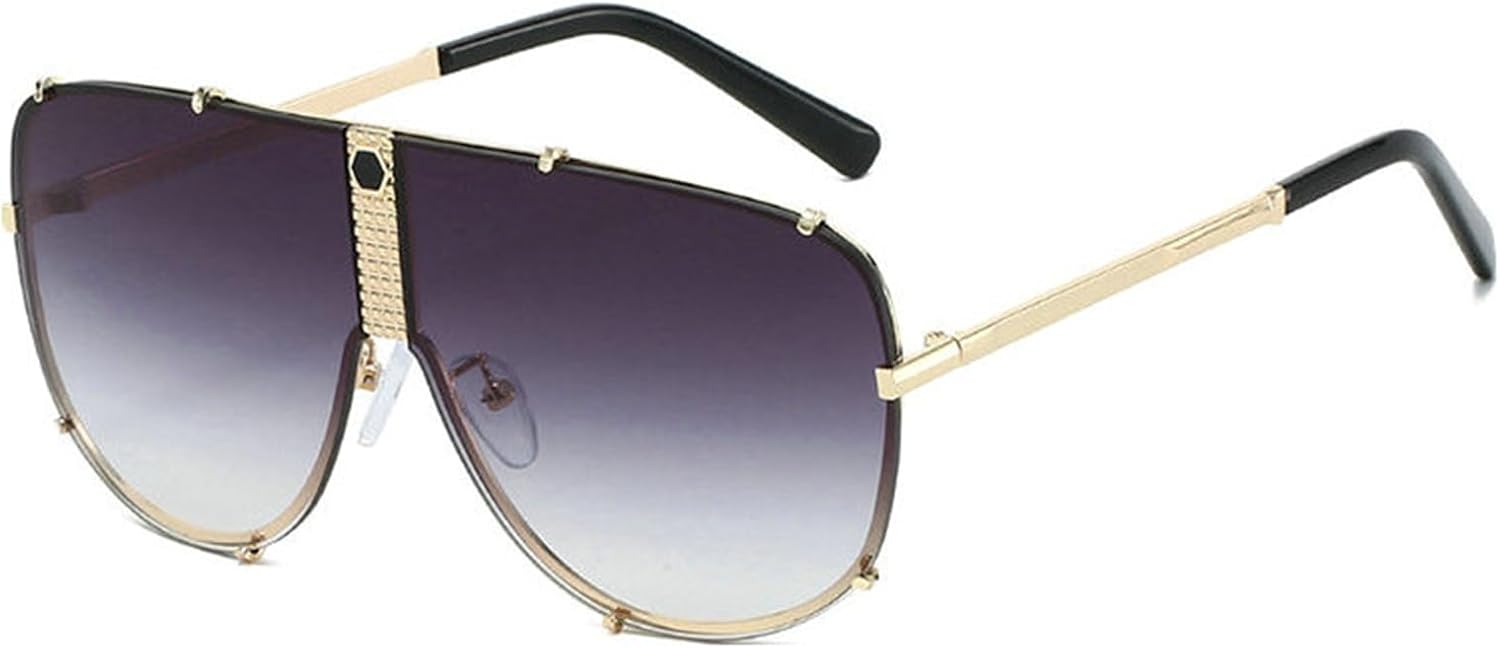 

Willochra Модные большие квадратные солнцезащитные очки для женщин, винтажные солнцезащитные очки с плоской верхней частью, солнцезащитные очки-щитки для мужчин, панк-очки, мужские солнцезащитные очки с заклепками, C2