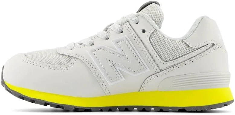 Кроссовки New Balance Kids' 574 V1 на шнуровке, серый — фото 3