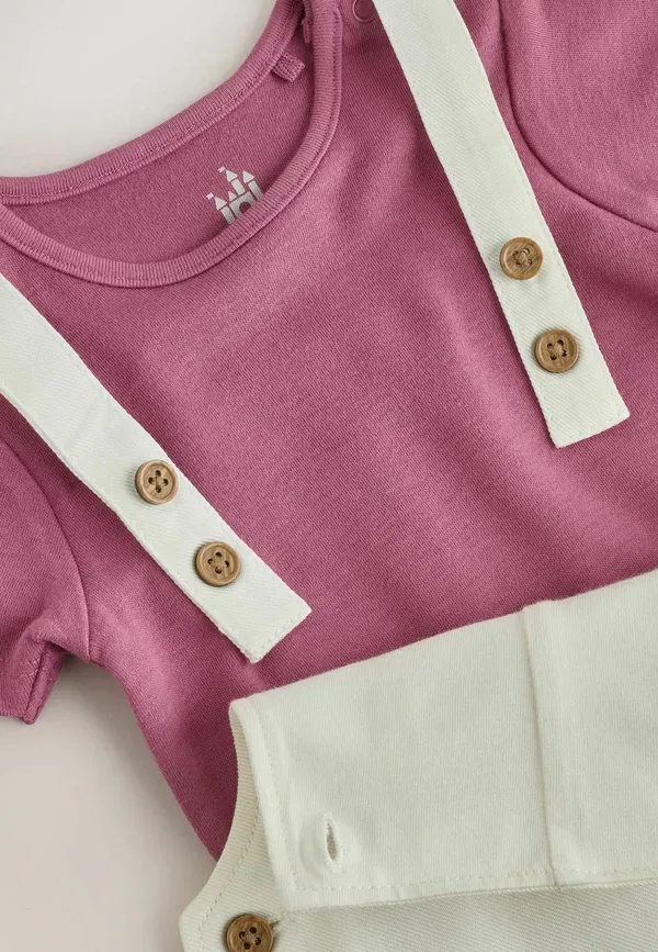 Комбинезон для малышей Regular fit, Next, ecru embroidered minnie mouse, цвет экрю — фото 2