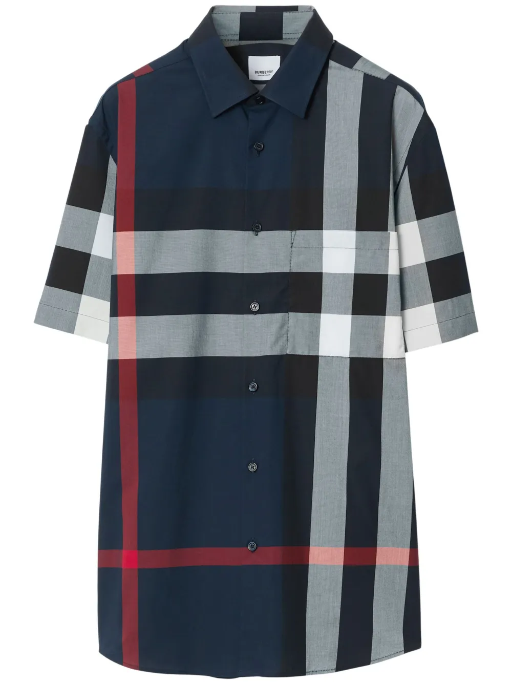 

Рубашка в клетку BURBERRY, синий