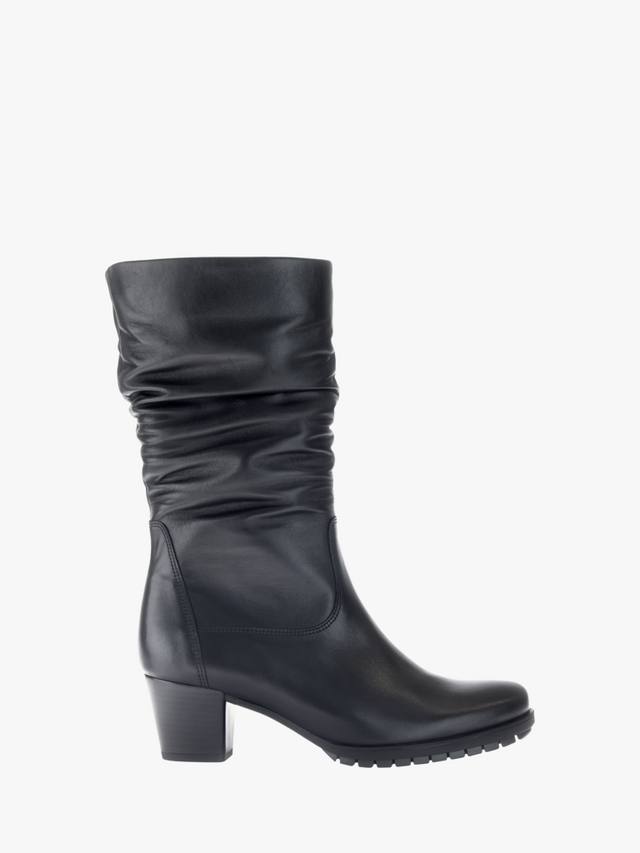 Ботинки Oslo Wide Fit из натуральной кожи Gabor, Black