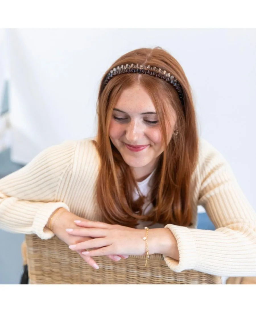 Headbands of Hope Набор тонких волнистых повязок на голову - коричневые оттенки — фото 4