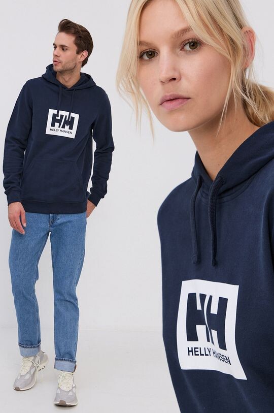 

Хлопковая толстовка Helly Hansen, темно-синий