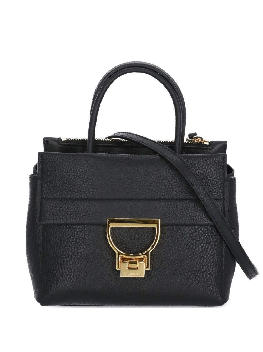 

Сумка-тоут Arlettis из зернистой кожи Coccinelle, черный