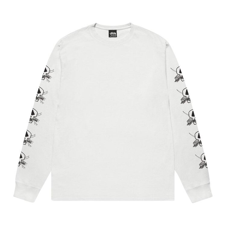 

Футболка Stussy Pigment Dyed Foils Long-Sleeve Tee Natural, белый