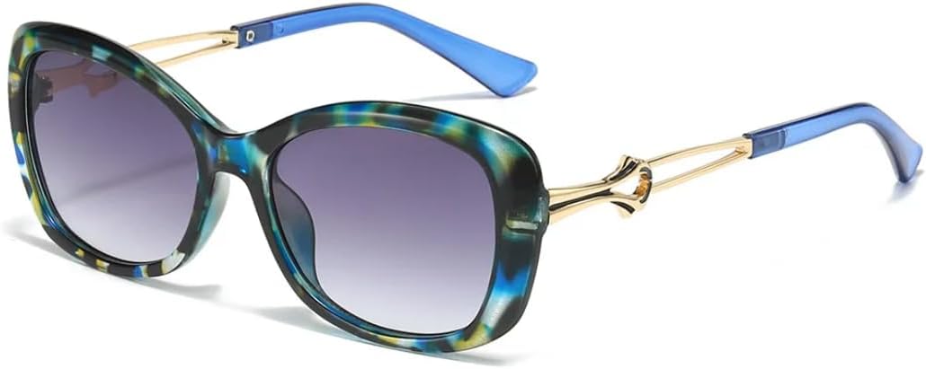 

Маленькие овальные солнцезащитные очки для женщин, винтажные, классические, модные, в стиле ретро, ​​с металлической оправой, защита от УФ-излучения UV400 VFDHN, 3248-c5