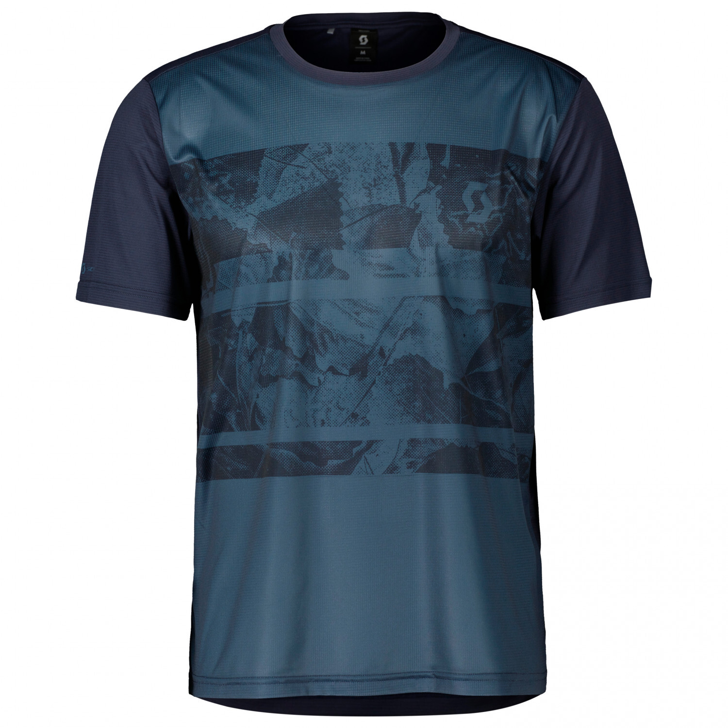

Велосипедный трикотаж Scott Trail Flow S/S, цвет Metal Blue/Dark Blue